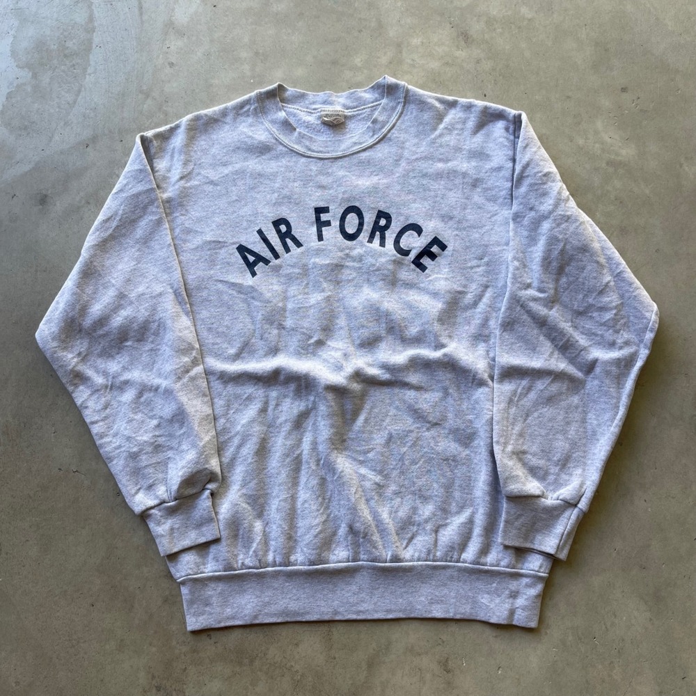 Vintage CAC Air Force Sweatshirt Gray Crewneck Made in USA Small